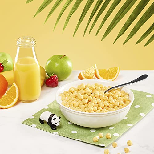EnviroKidz Panda Puffs pantry display, convenient morning option.