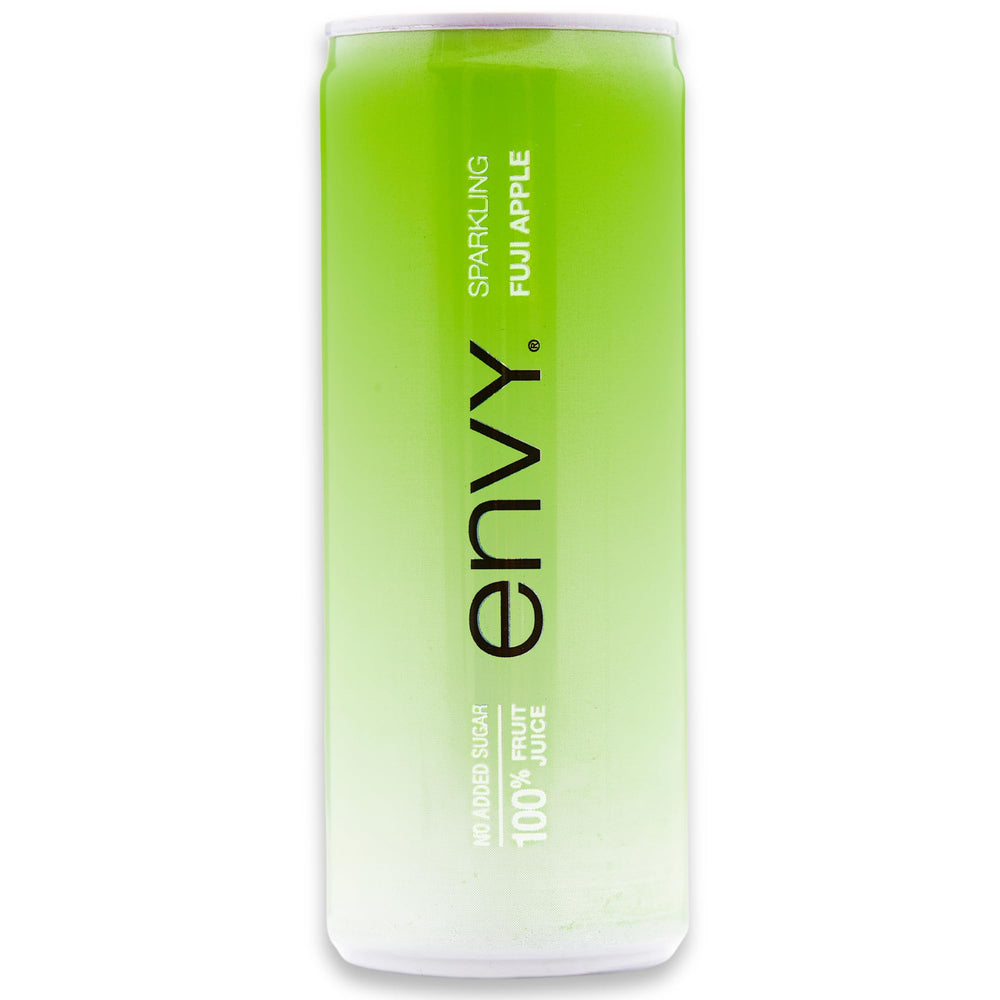 Envy Sparkling Fuji Apple 8oz bottle with crisp label and refreshing look