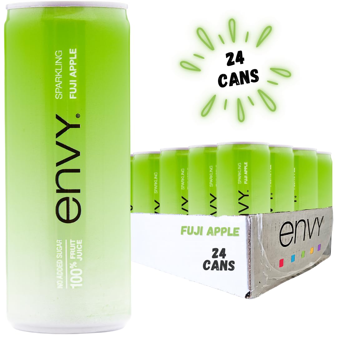 Envy Sparkling Fuji Apple bubbles rise in a glass for a refreshing moment