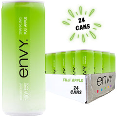 Envy Sparkling Fuji Apple bubbles rise in a glass for a refreshing moment