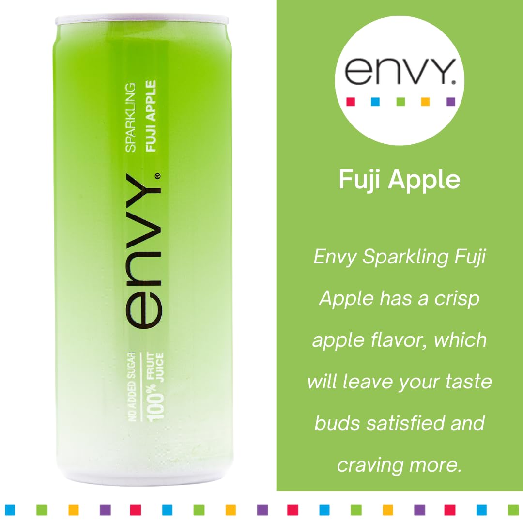Envy Sparkling Fuji Apple 24-pack case displayed for easy stocking