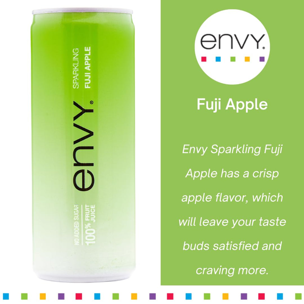Envy Sparkling Fuji Apple 24-pack case displayed for easy stocking