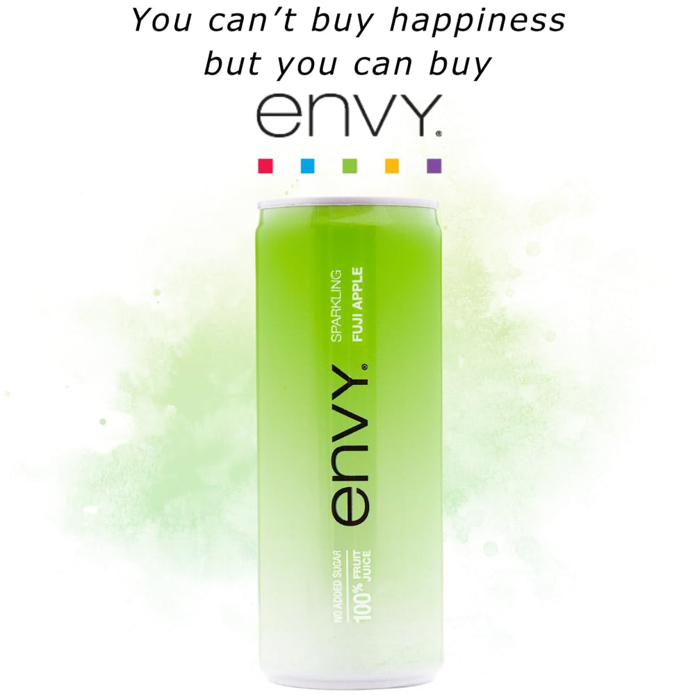 Envy Sparkling Fuji Apple being poured into a chilled glass