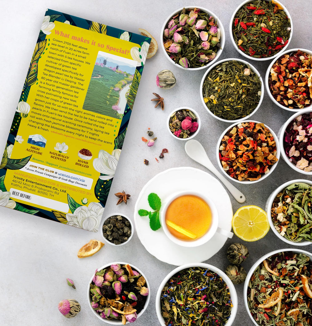 Enzo's Private Selection Green Tea Cup evokes calm alertness in the morning