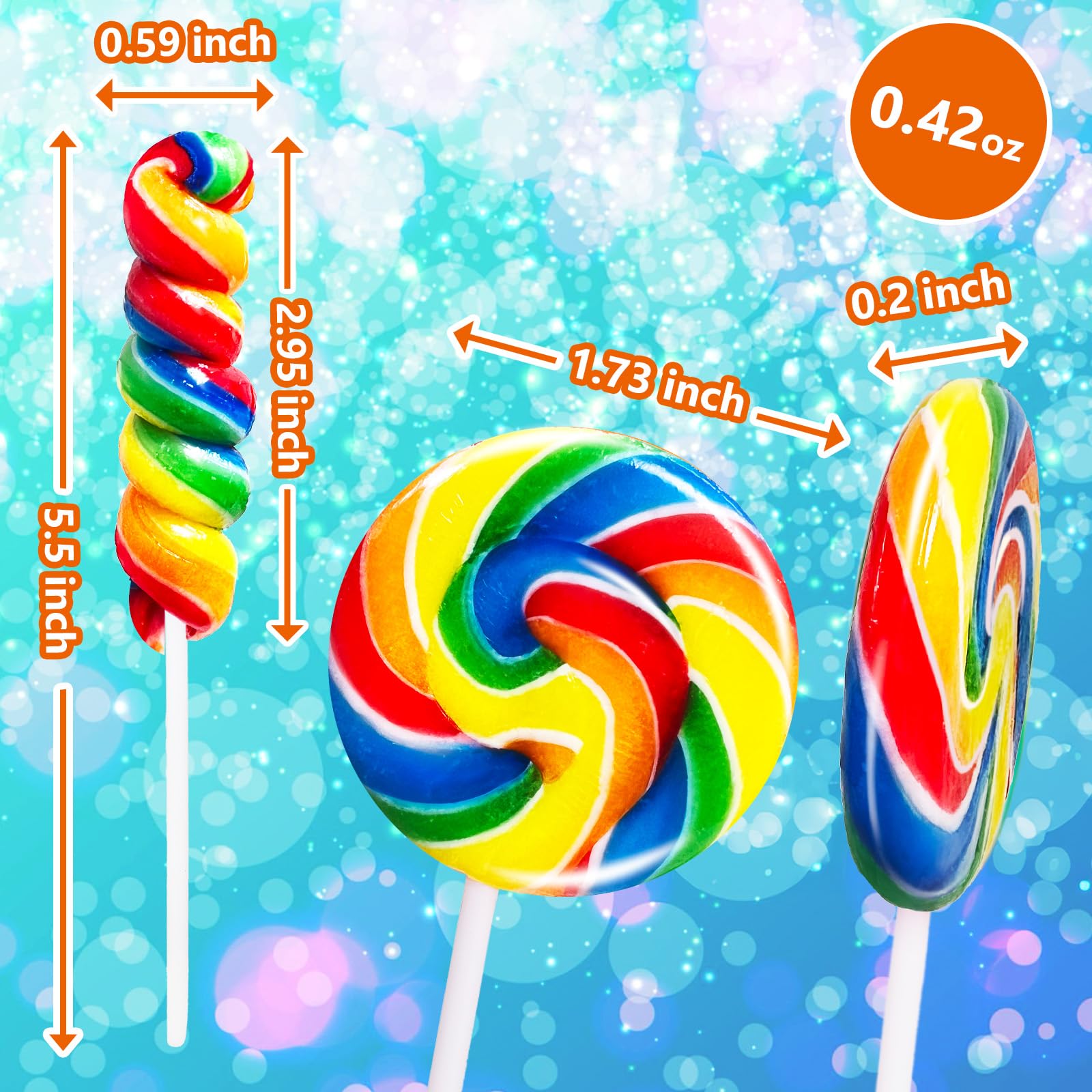 EORA cake decoration lollipops add color to desserts and drinks