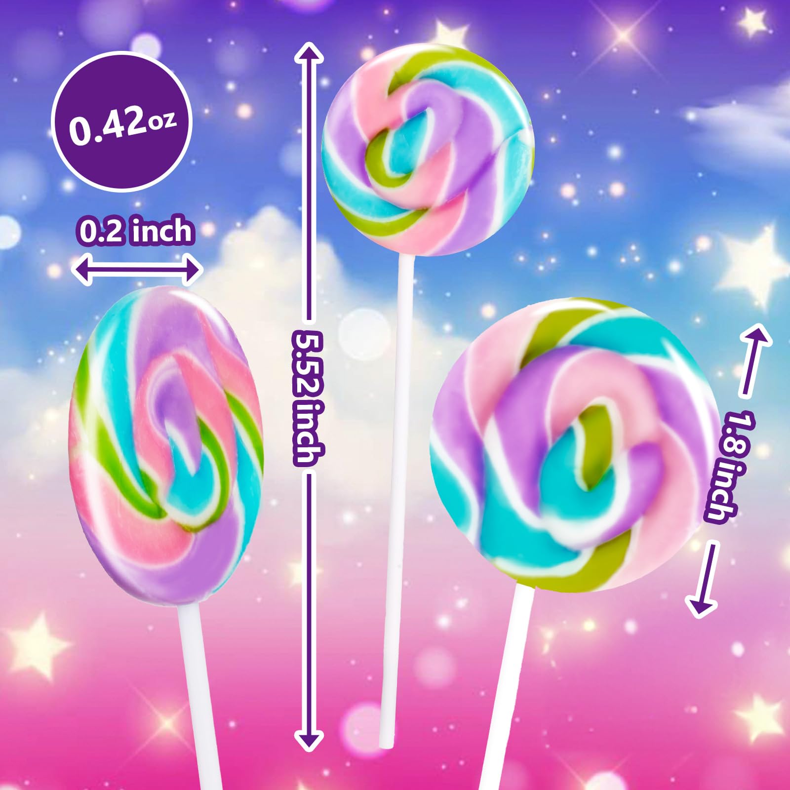 EORA Individually wrapped lollipops stay fresh and hygienic for on the go.