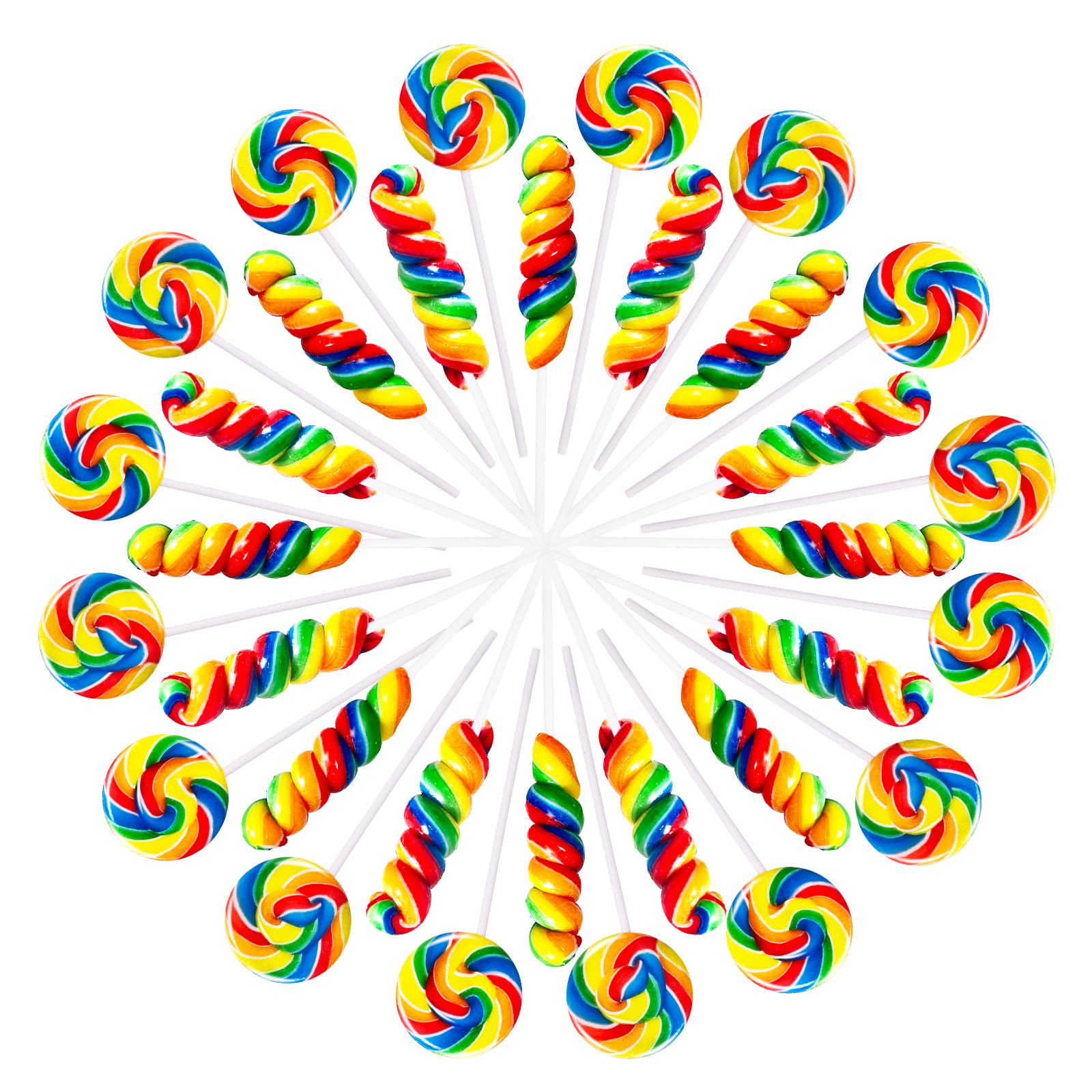 EORA rainbow twist lollipop swirl for vibrant party decor