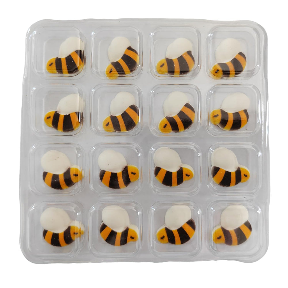 EPHVODI Bees Cakes Decorations on ice cream for playful treats.