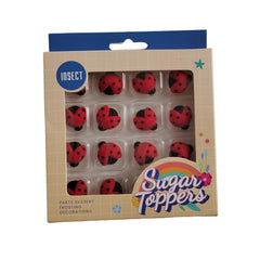 EPHVODI edible ladybugs sugar decorations perfect for cookies and party desserts.