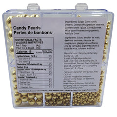 EPHVODI Gold Pearl Sprinkles 4mm add balanced sparkle to cookies and cupcakes