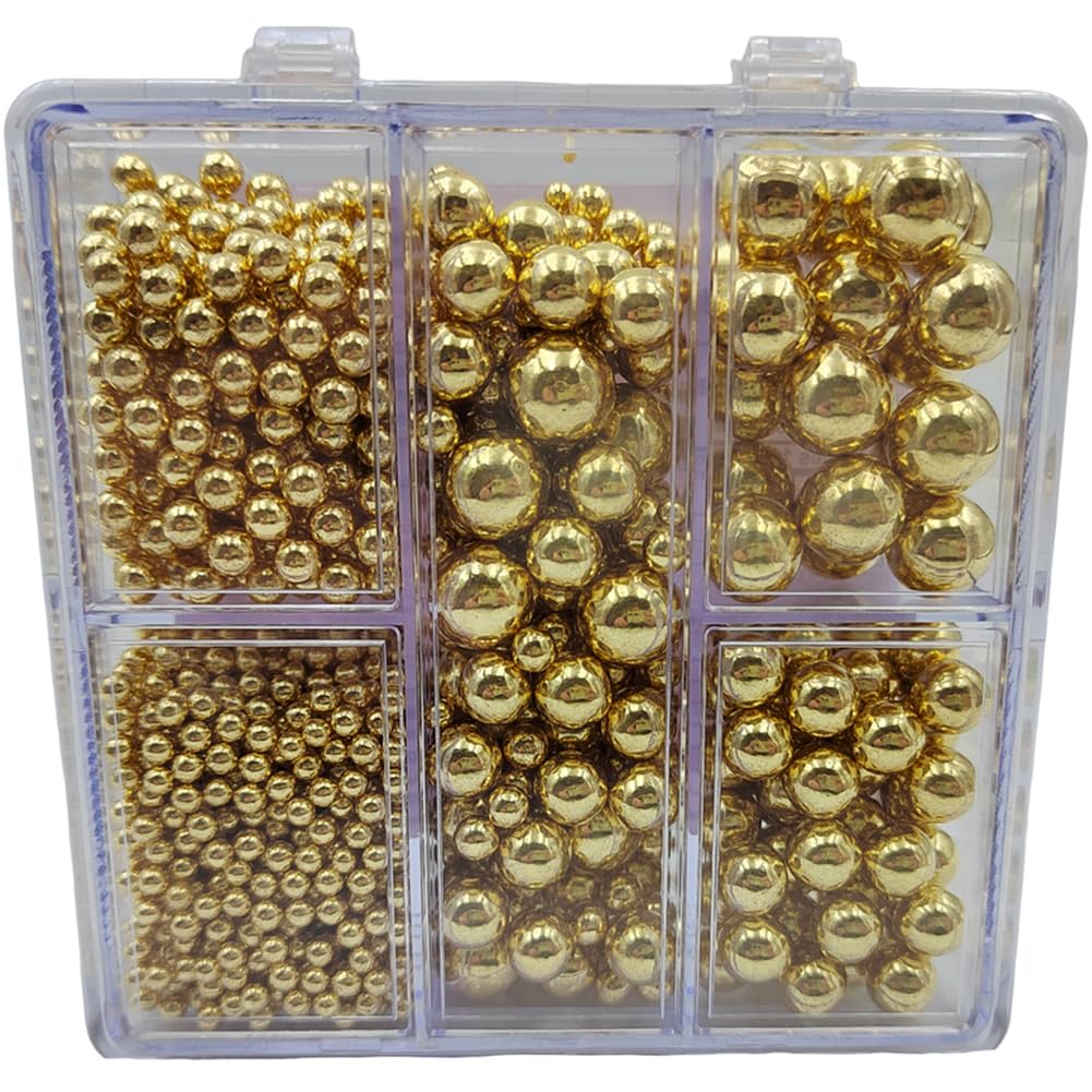 EPHVODI Gold Pearl Sprinkles 7mm creates bold cake toppers and focal accents
