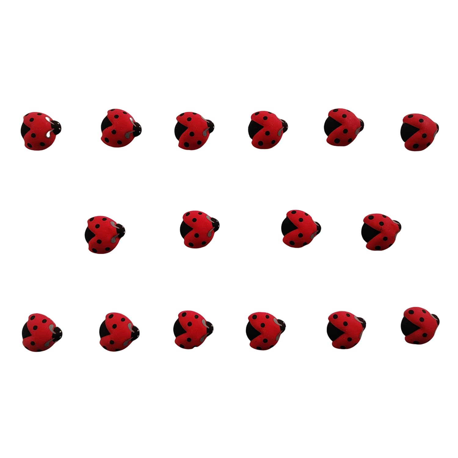 EPHVODI Ladybugs cake toppers decorate cupcakes with edible charm for celebrations.
