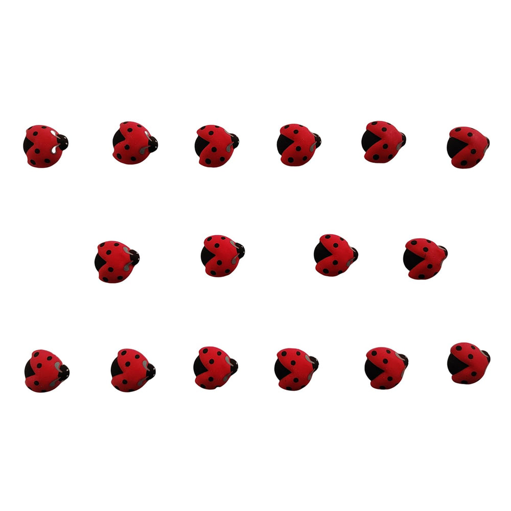 EPHVODI Ladybugs cake toppers decorate cupcakes with edible charm for celebrations.