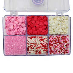 EPHVODI Valentines pink heart decor for cupcakes and desserts