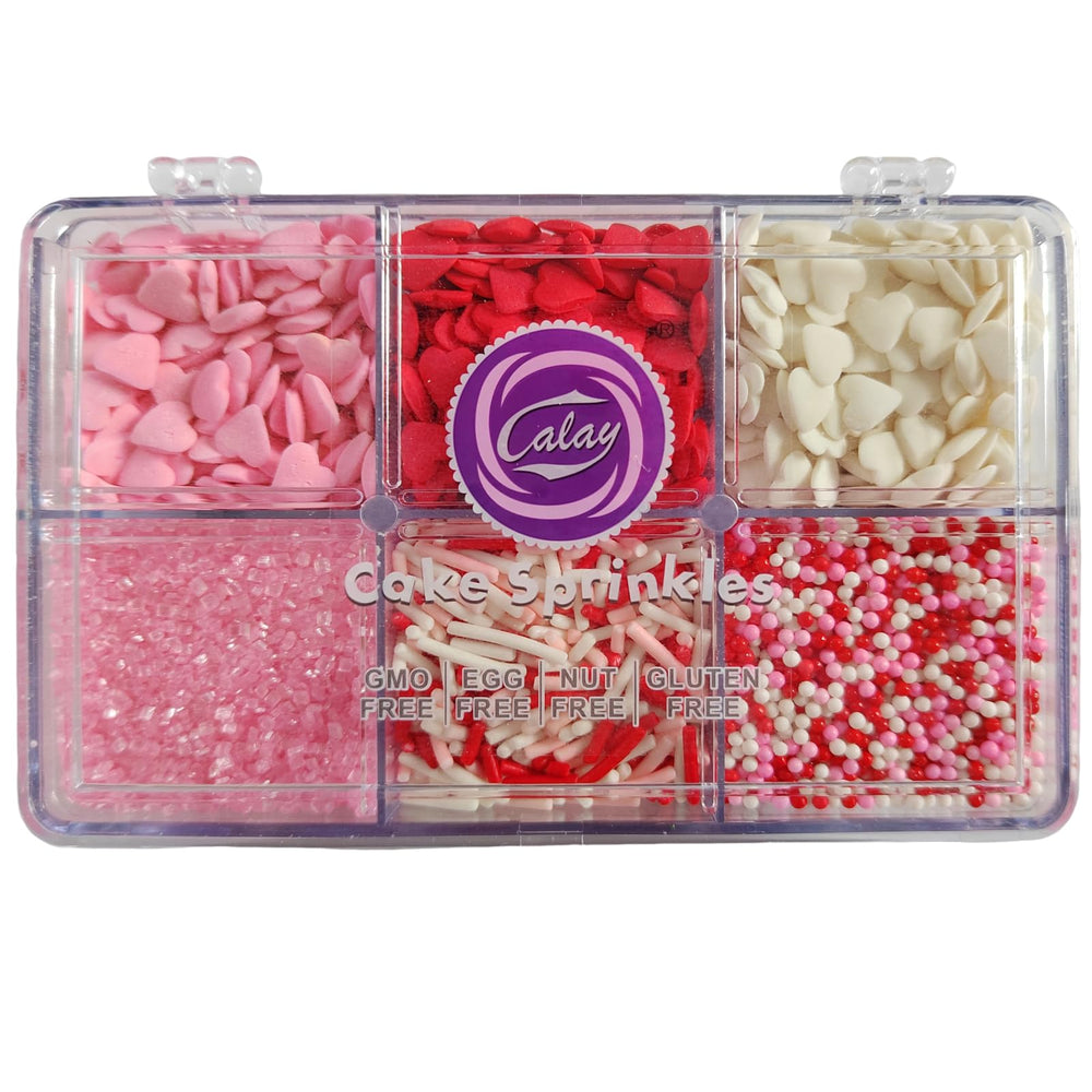 EPHVODI Valentines red heart decor for cakes and cookies
