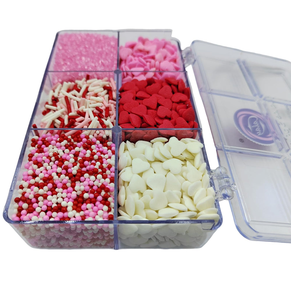 EPHVODI Valentines pink sanding sugar for sparkling decorations