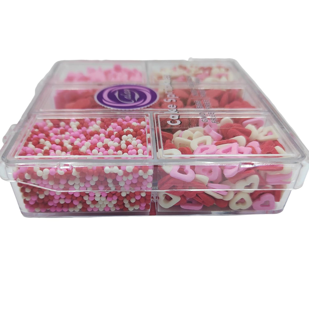 EPHVODI Valentines Sprinkles ideal for decorating cakes and cupcakes.