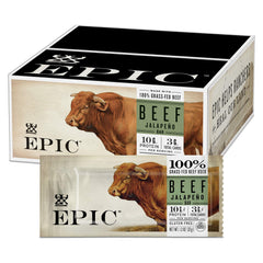 Epic Beef Jalapeno Bar hero image showing an on the go protein snack