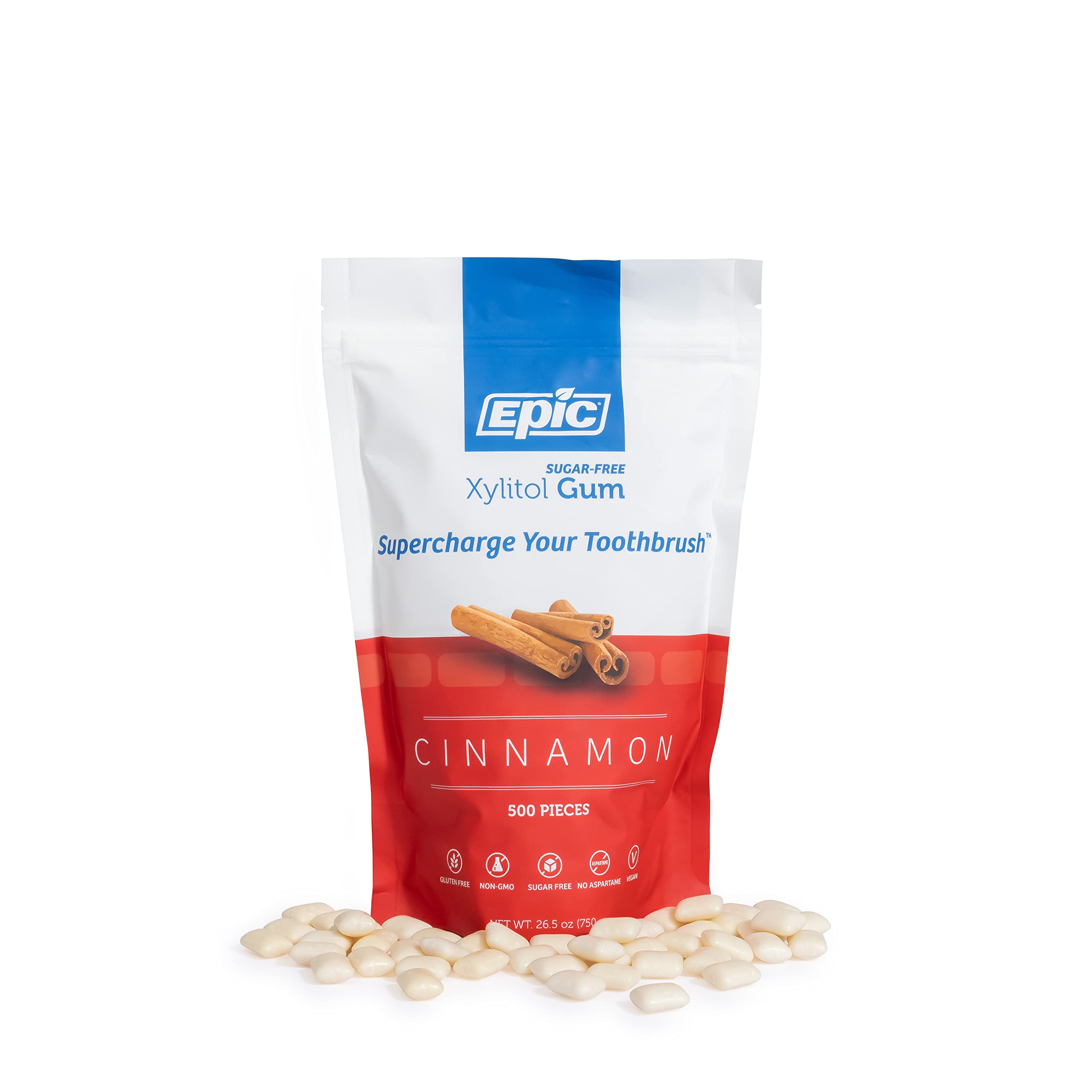 Epic daily-use sugar-free gum 500-piece pack ready for everyday routine