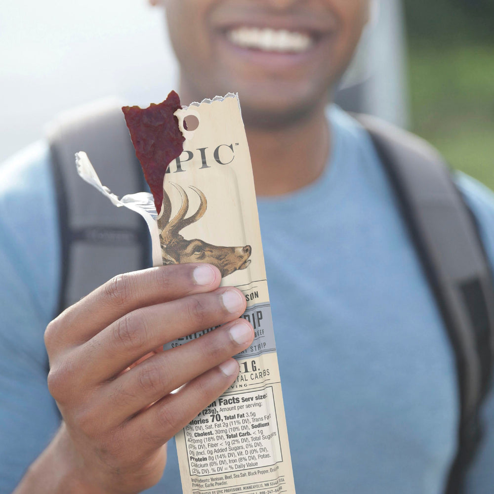 EPIC Keto-Paleo friendly snack strip for gluten-free diets.