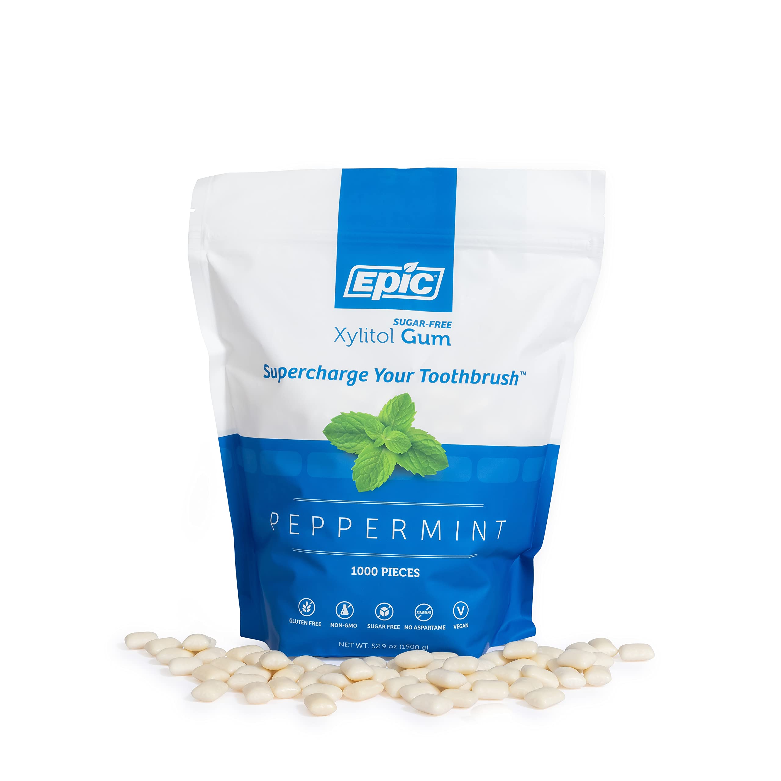 Epic packaging close-up emphasizing ingredients-forward design.