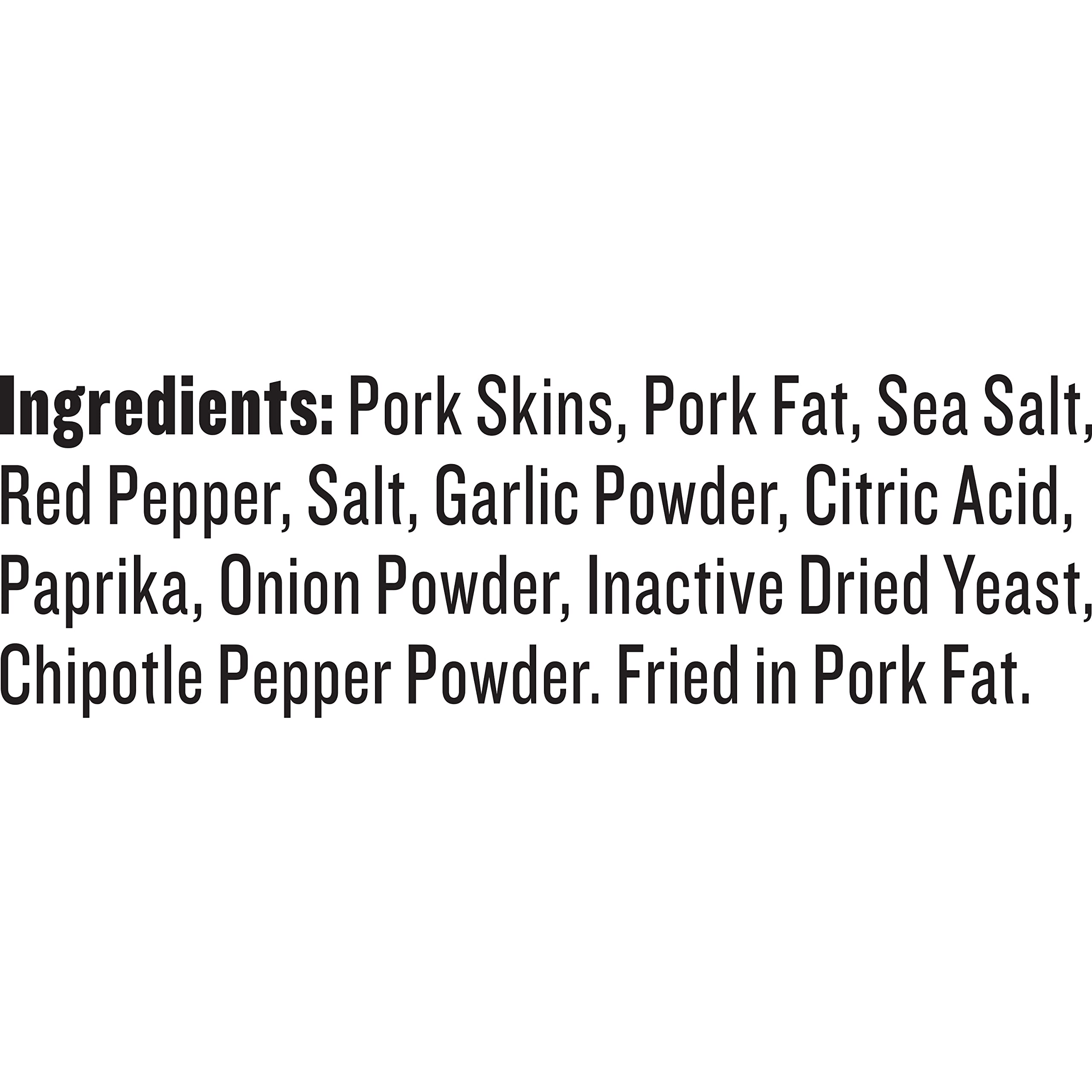 Epic pork rinds serving idea with chili topping shows versatile keto-friendly crunch.