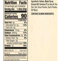 EPIC Smoked Salmon Snack Strip serving shows quick, convenient nourishment for busy days