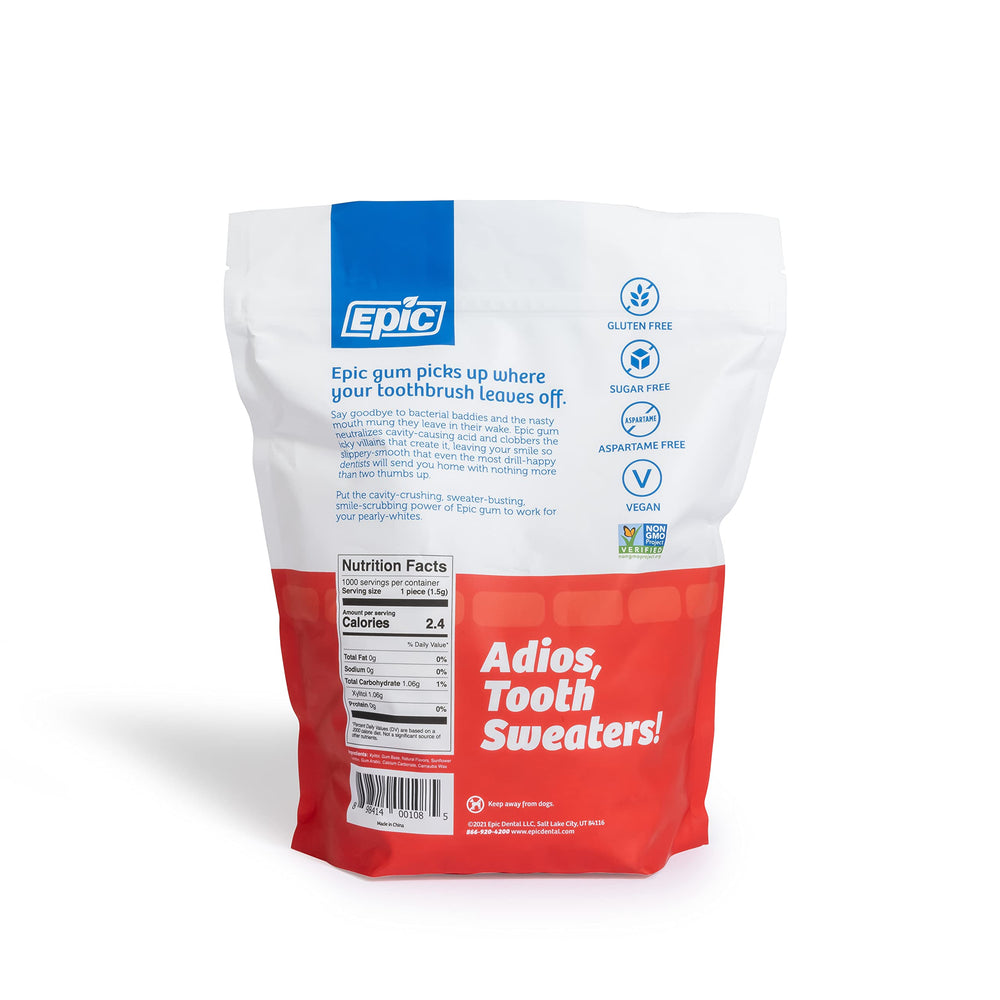 Epic Xylitol Cinnamon Gum after-meals-use for fresh breath on the move