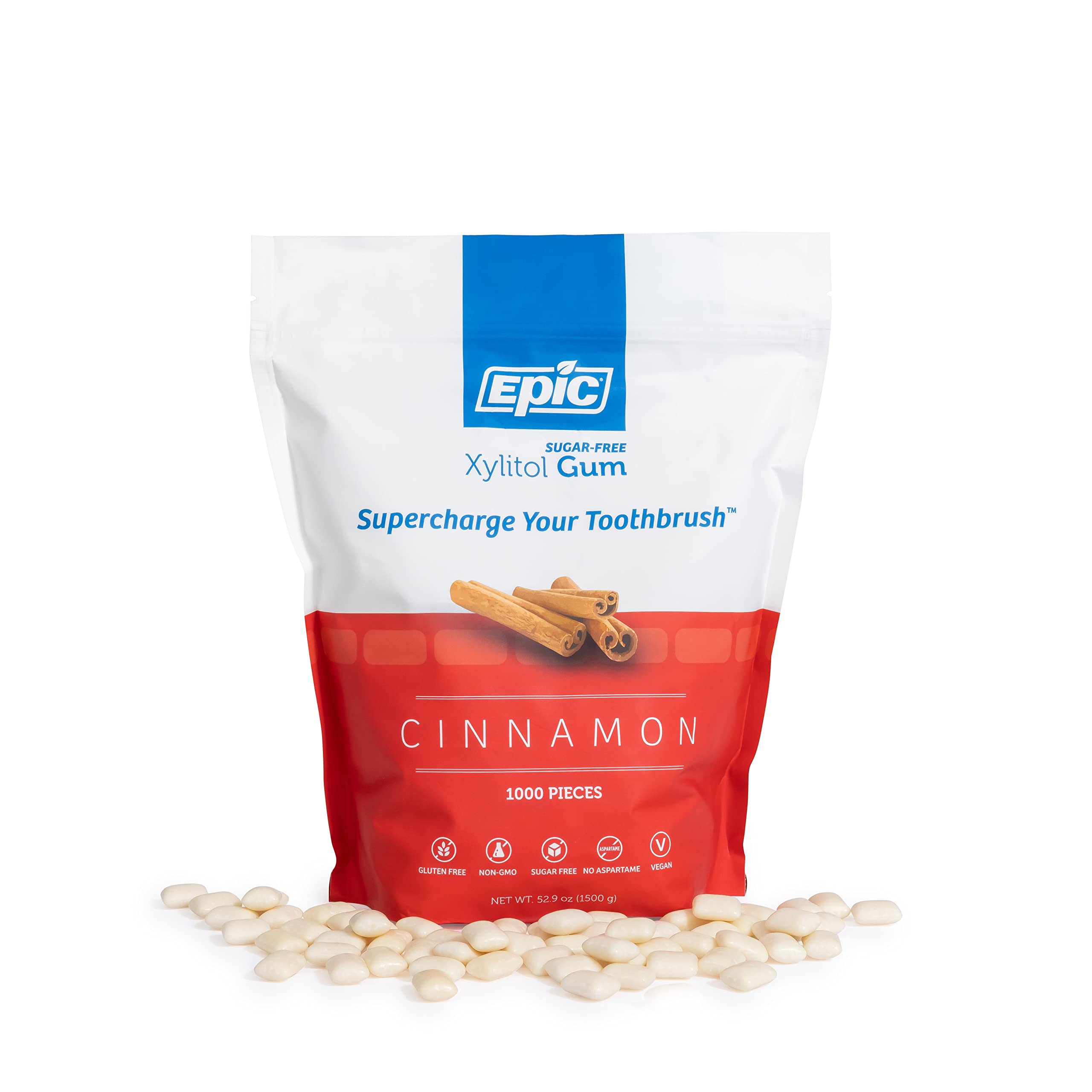 Epic Xylitol Cinnamon Gum dry mouth relief during long days