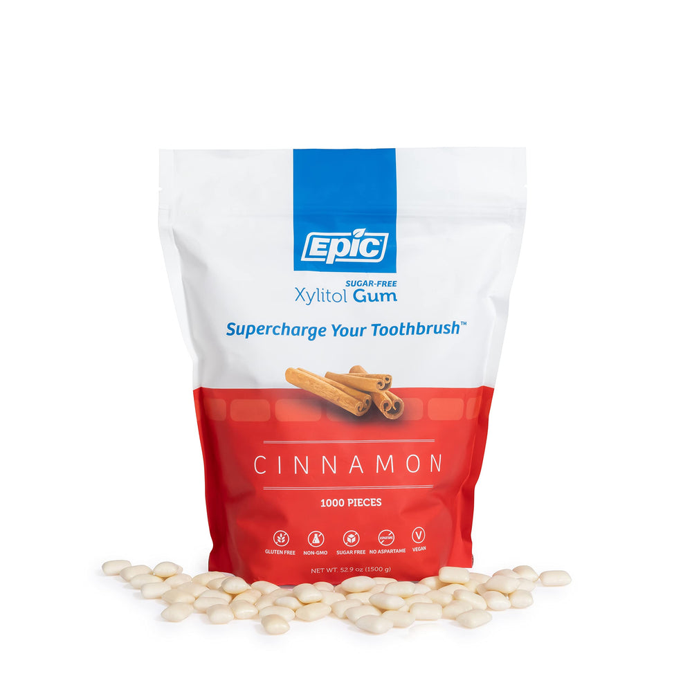 Epic Xylitol Cinnamon Gum dry mouth relief during long days