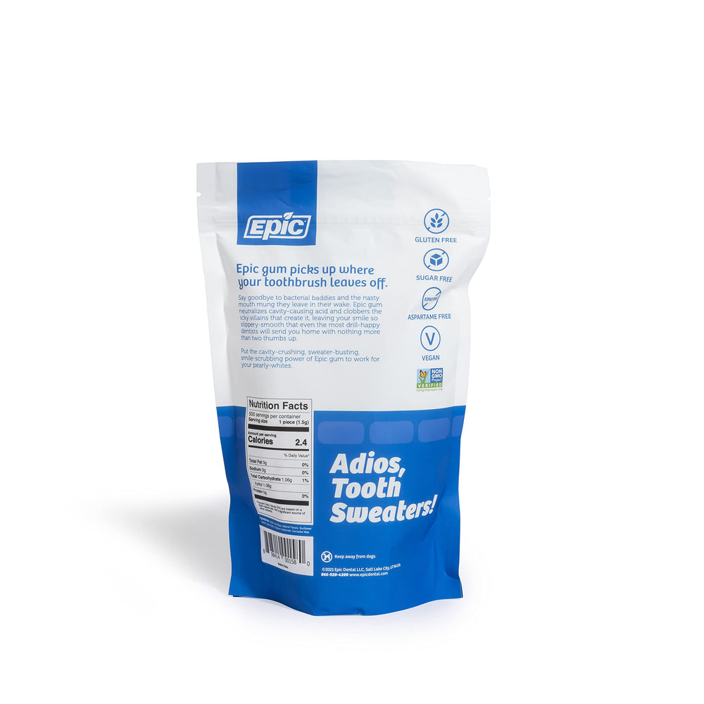 Epic Xylitol Gum on-the-go pack for fresh breath anywhere.