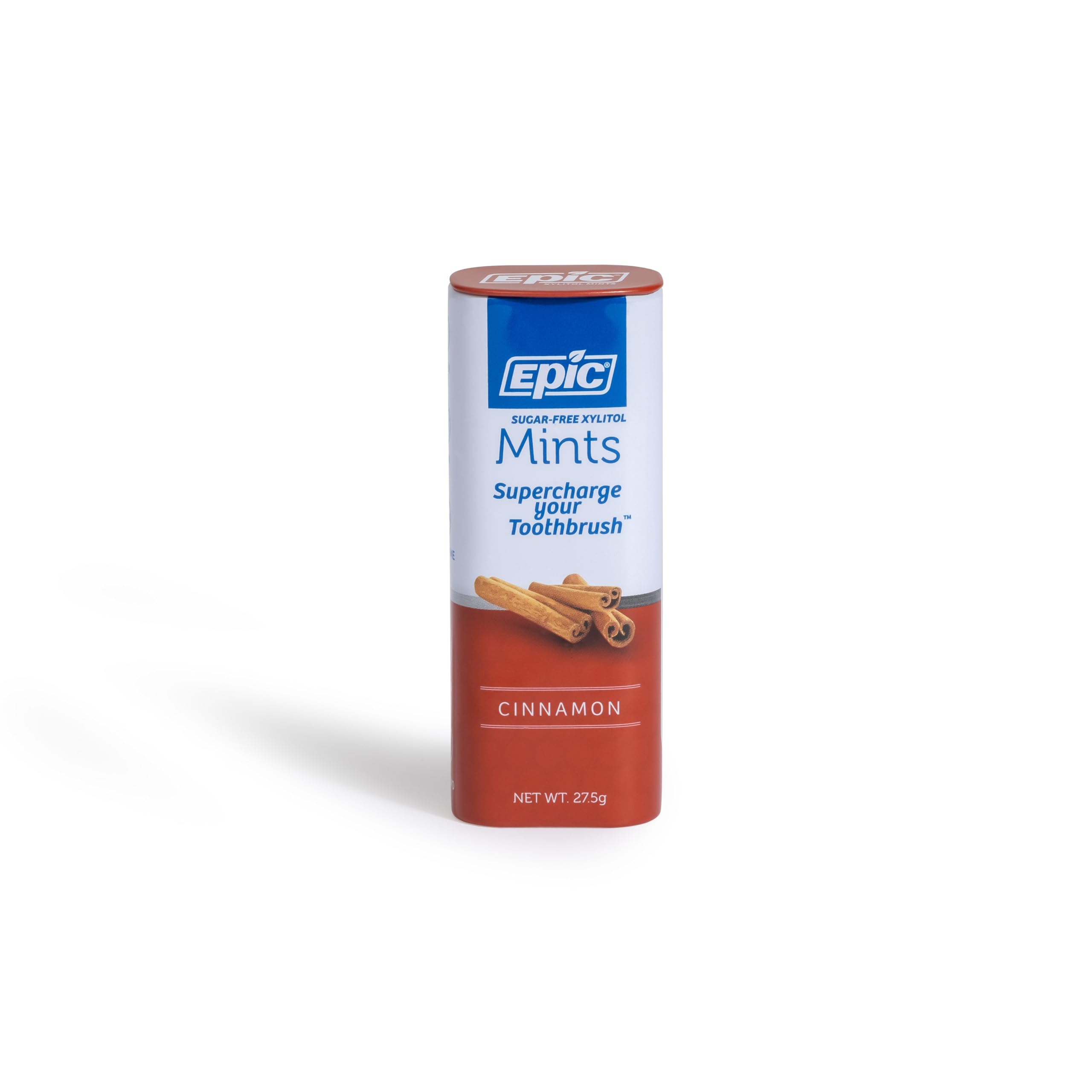 Epic Xylitol Mints Cinnamon dentist-approved bite-friendly mints