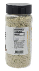 Epicurean Specialty truffle seasoning closeup showing parmesan and black garlic bits.