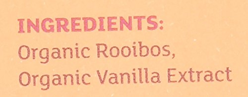 Equal Exchange Vanilla Rooibos tea packaging, eco-friendly and transparent sourcing.