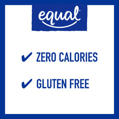 Equal packets dissolve quickly in hot or cold beverages.