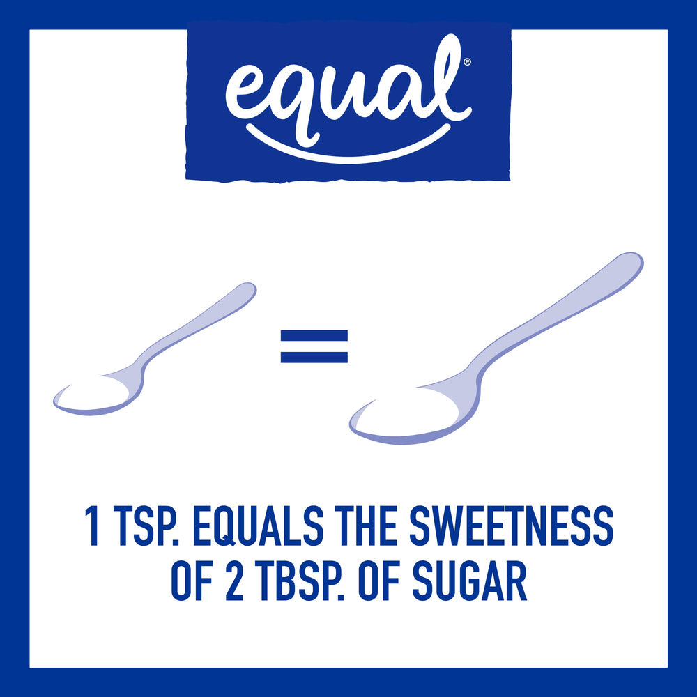 Equal powder added to smoothies for flavor without extra sugar.