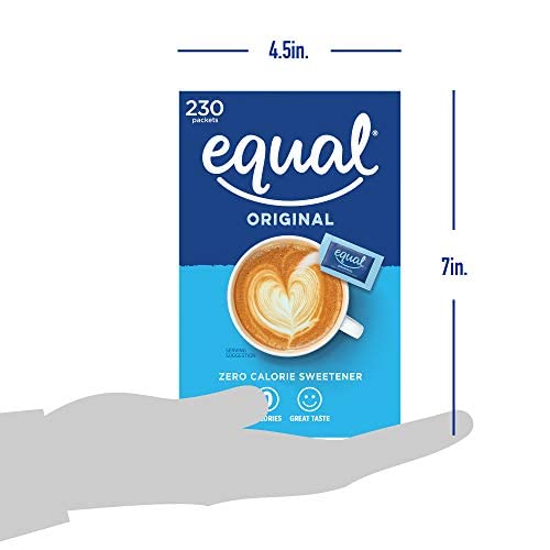 Equal sugar packets tea use, same sweetness with zero calories.
