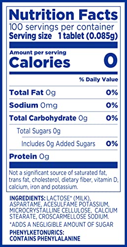 EQUAL tablets in a coffee setup providing zero-calorie sweetness.