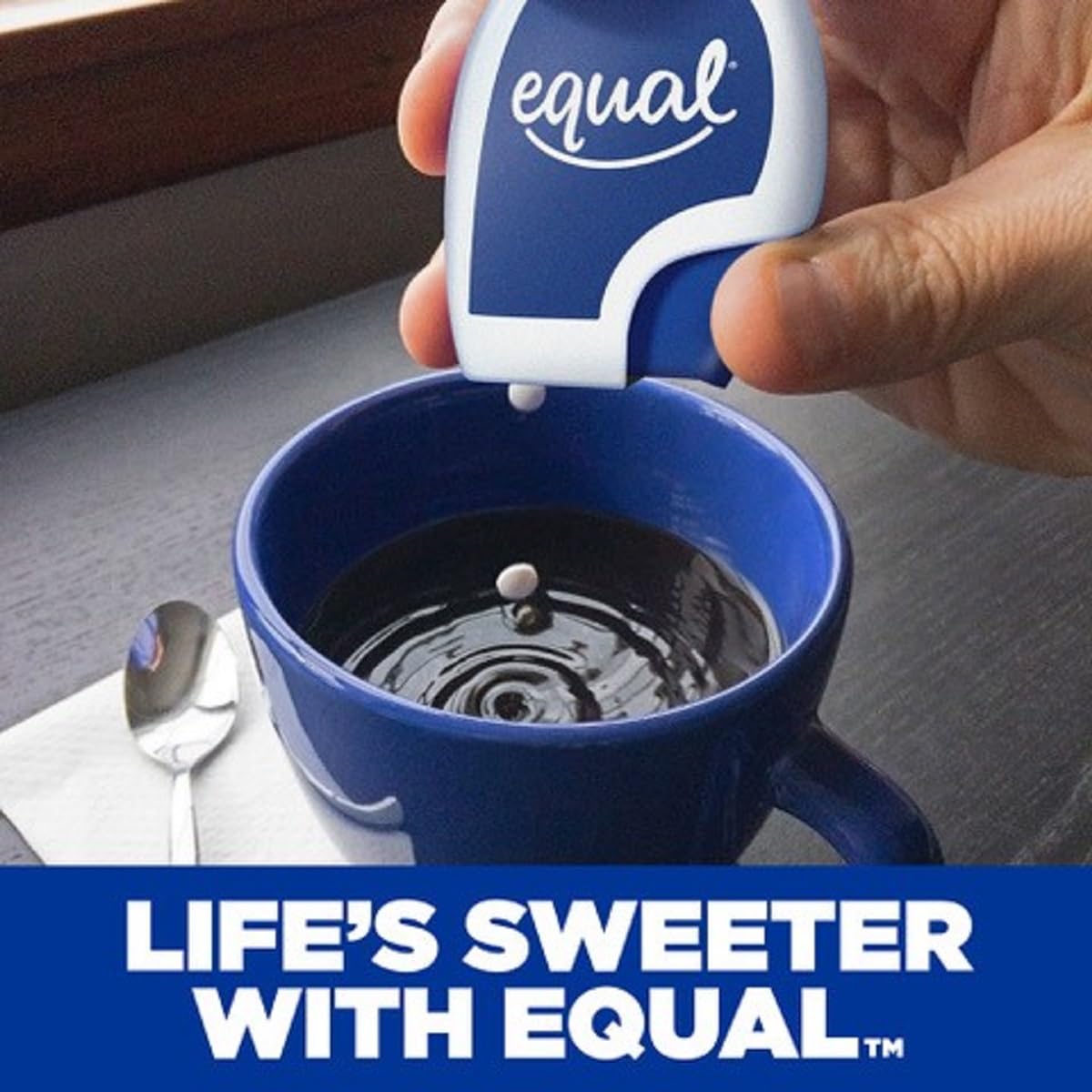 EQUAL tablets offering a diabetic-friendly sugar reduction option.