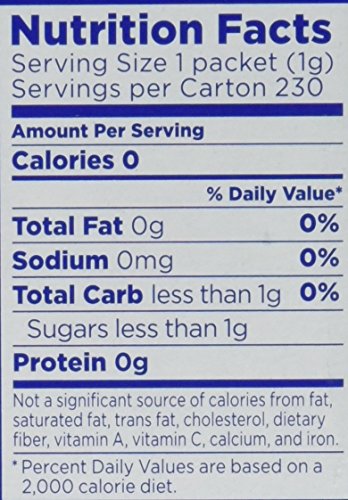 Equal zero calories sweetener packets for tea, quick sugar-free sweetness.