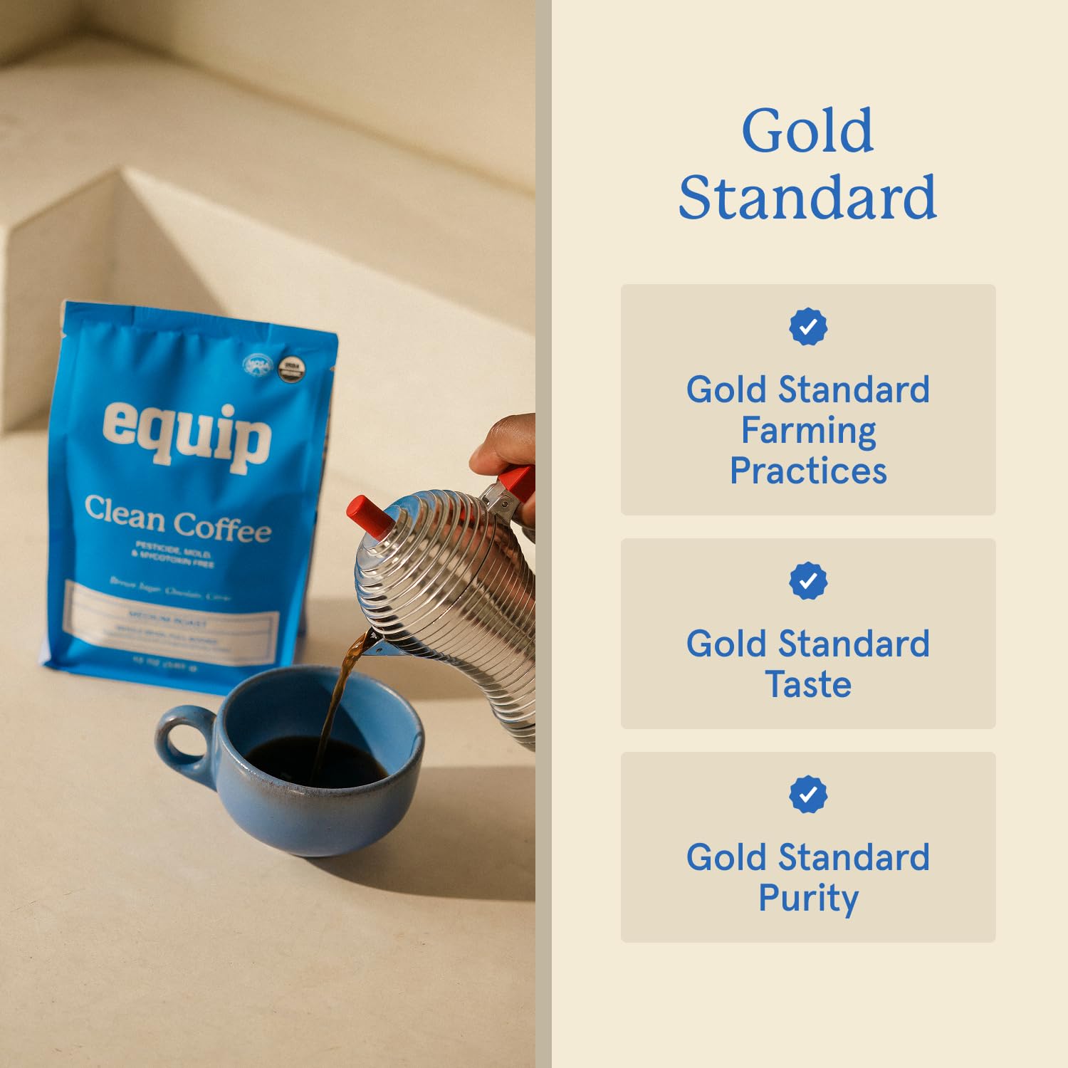 Equip Clean Coffee intercropped flora promotes biodiversity and sustainable soil health.