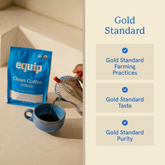 Equip Clean Coffee intercropped flora promotes biodiversity and sustainable soil health.
