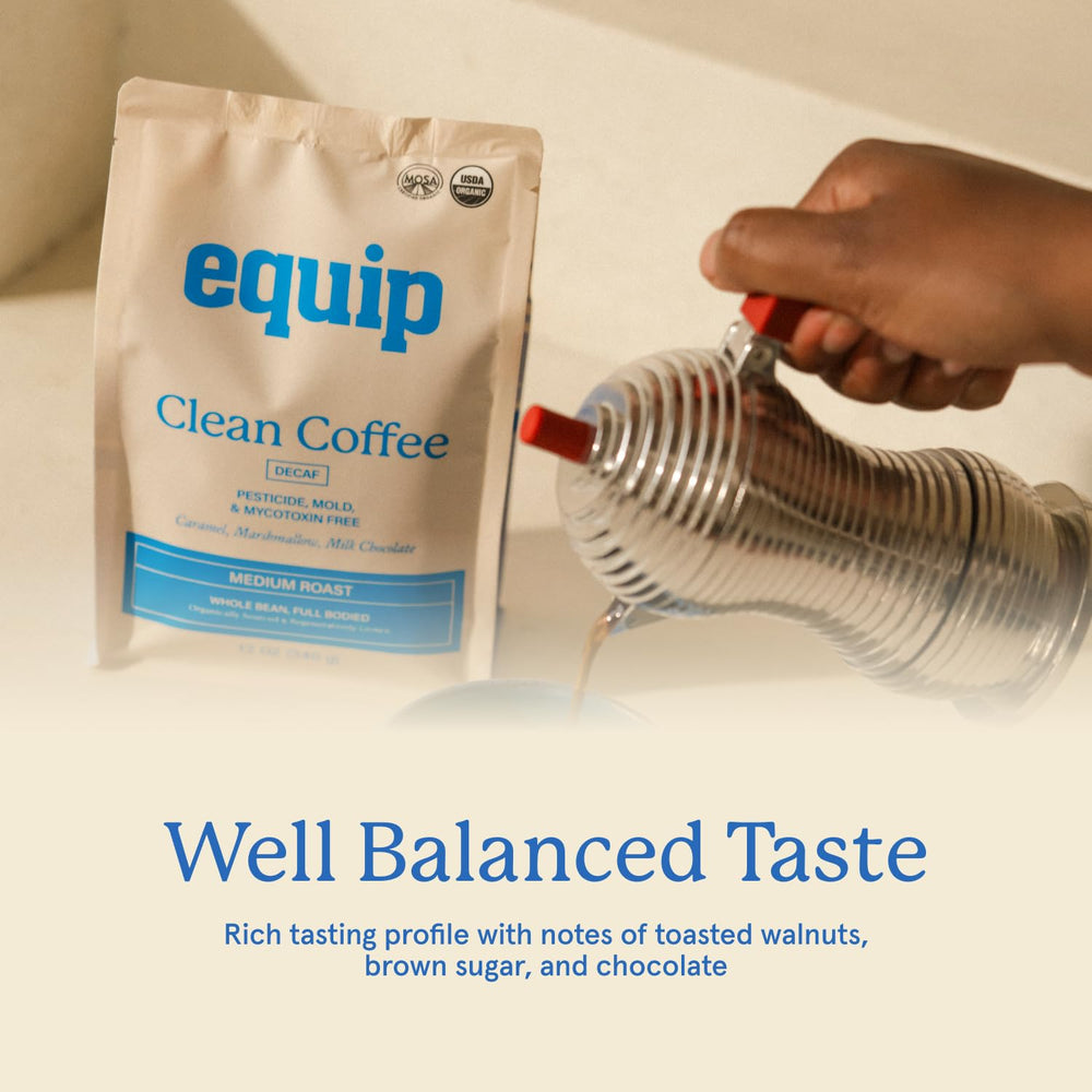Equip medium roast whole beans showcase a balanced flavor and versatile usage