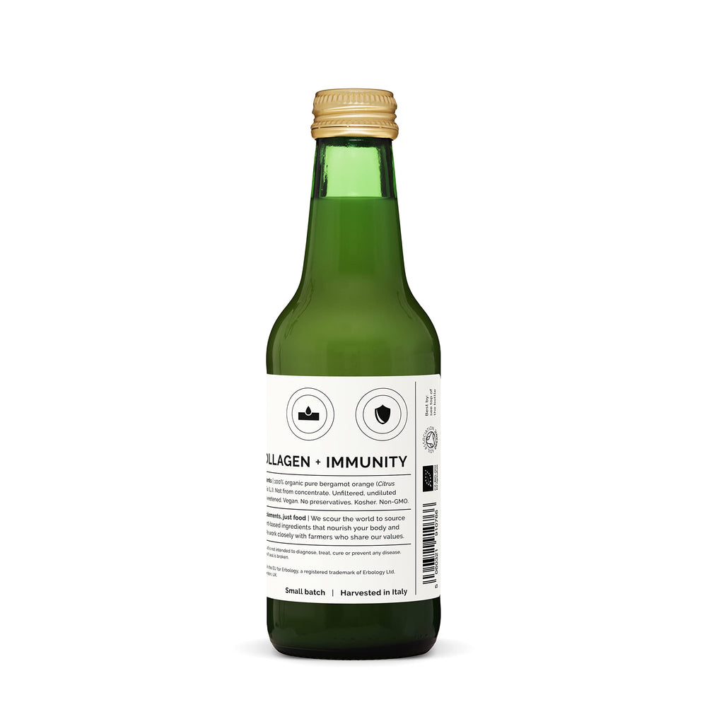 Erbology bergamot juice ready-to-drink scene suggests versatile culinary uses