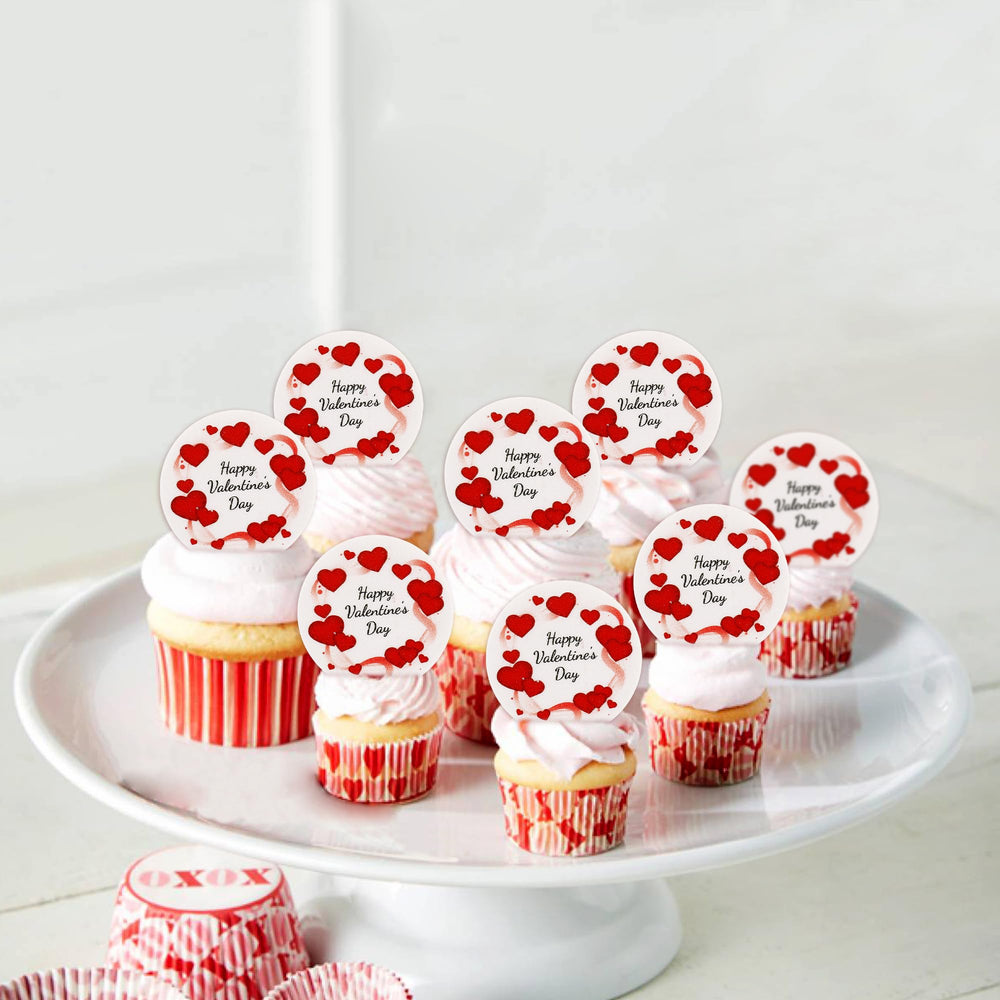 Ercadio heart-shaped cake toppers enhance dessert presentation at celebrations.