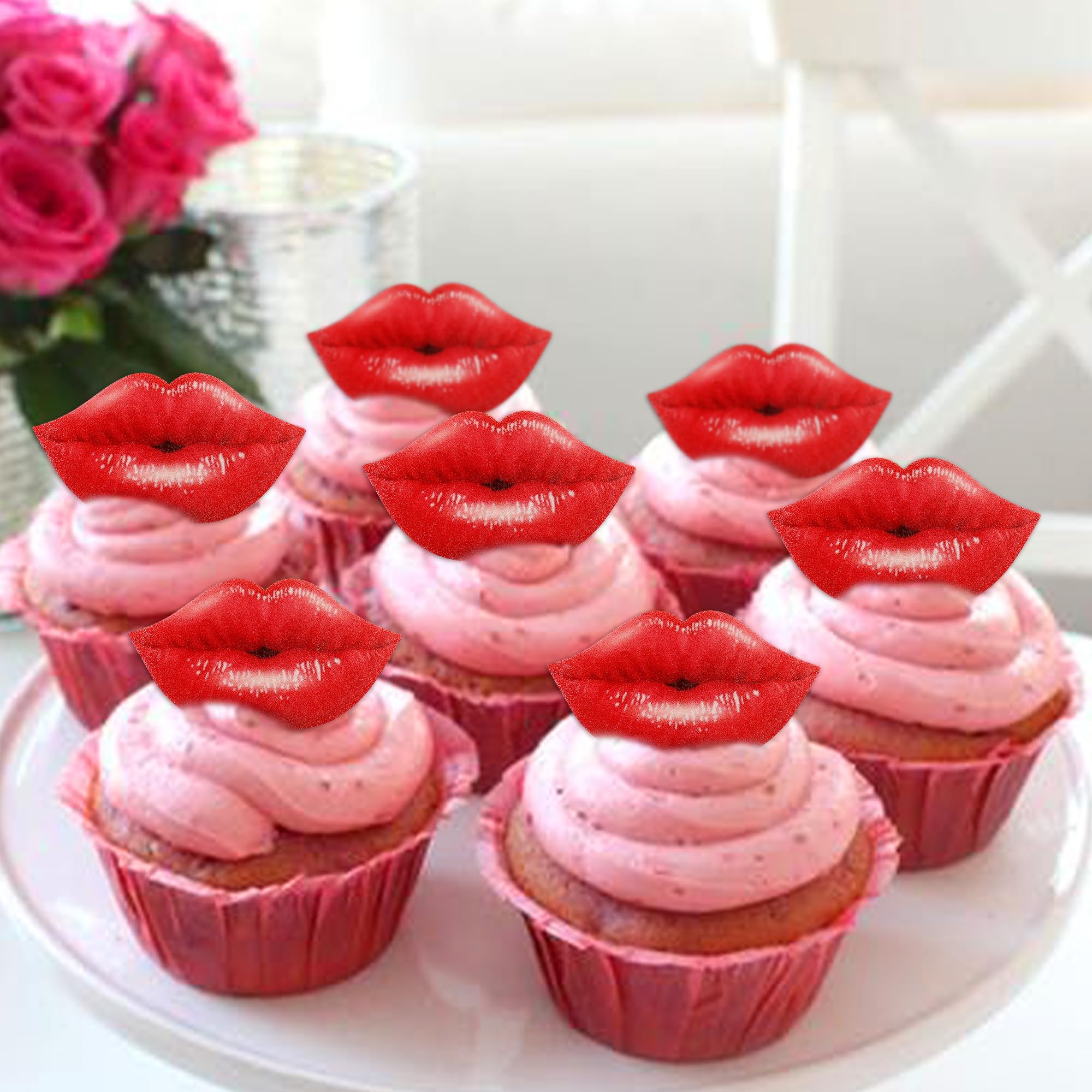 Ercadio wedding theme cupcake toppers add chic accents to cakes and desserts