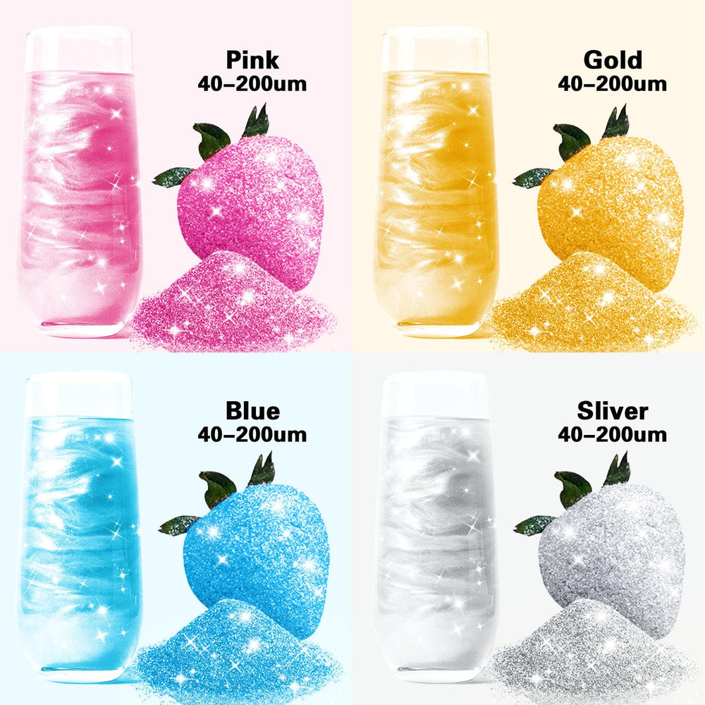 ERCorArt edible glitter spray gold bottle creates a luxurious metallic finish for desserts.