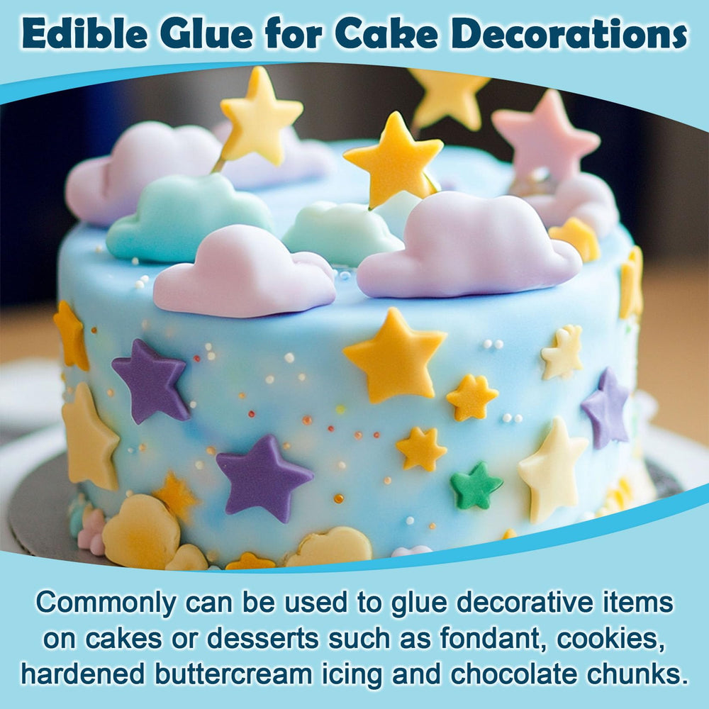 ERCorArt edible glue dry-time shows quick bonding in minutes.