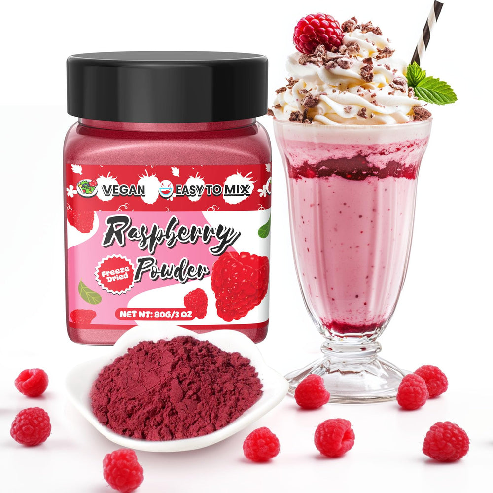 ERCorArt Raspberry Powder jar front displays natural pink color for baking