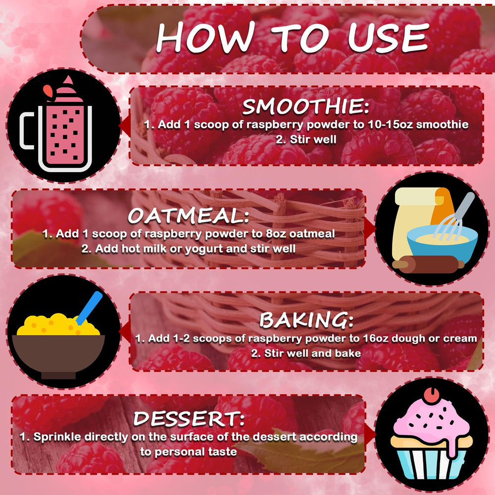 ERCorArt Raspberry Powder on oatmeal for a simple breakfast upgrade